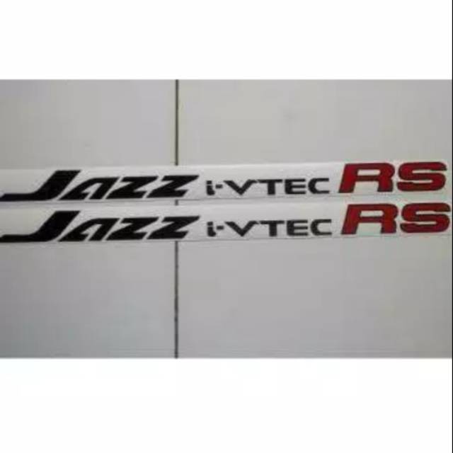 1 pecs stiker JAZZ i-vtec RS stiker mobil honda jazz i-vtec stiker JDM stiker mobil honda jazz