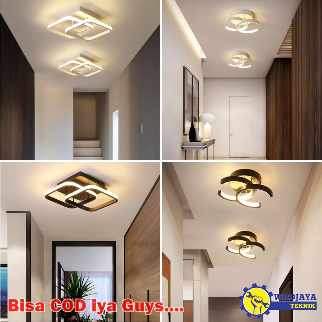LAMPU HIAS PLAFON MINIMALIS LED 3 WARNA / LAMPU LED LORONG / TERAS