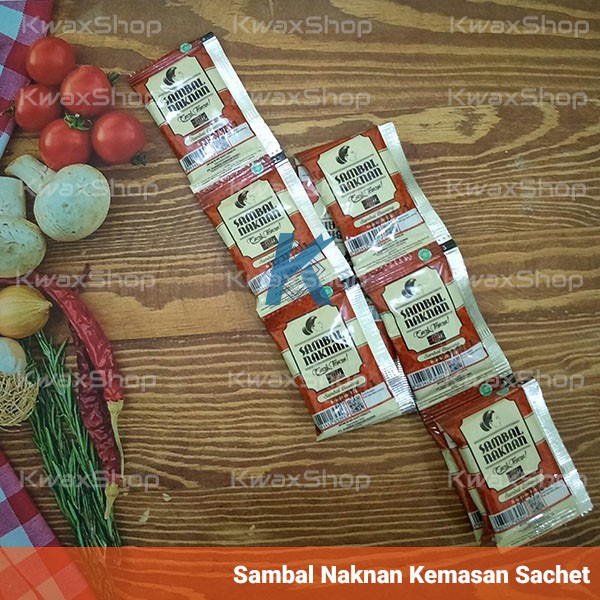 

Kemasan 10 Sachet Sambal Naknan Khas Surabaya Mirip Sambal Bawang Bu Rudi