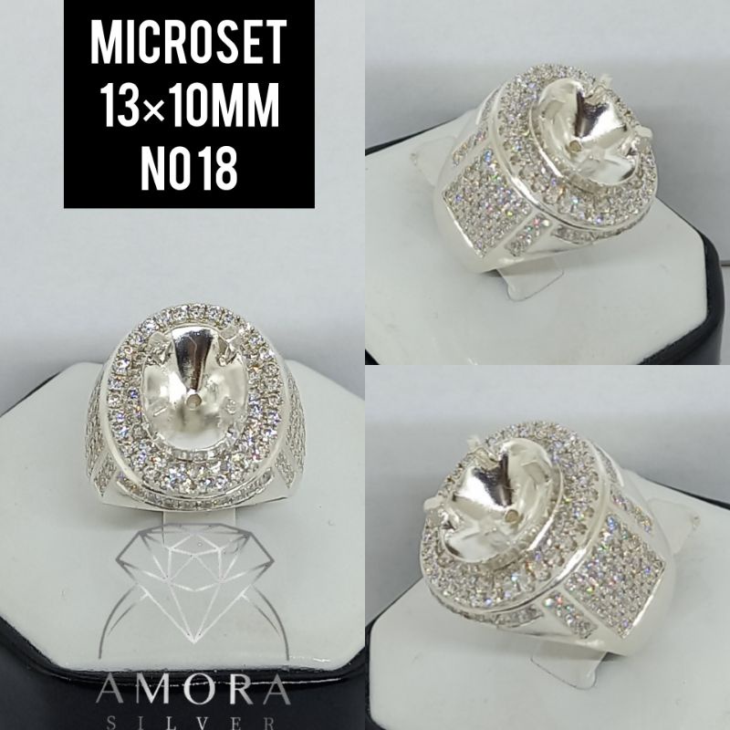 CINCIN PERAK/EMBAN PERAK/RING SILVER MICROSETTING