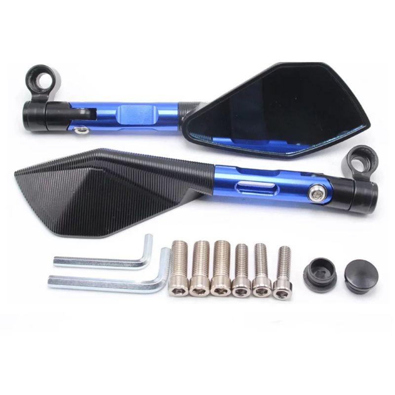 Spion Tomok Tomox V5 Dan V2 Universal Nmax,Aerox,Pcx,Vario,Beat,Mio,Vixion,R15,Cbr,Ninja Dan Motor Lain Nya-Biru V2