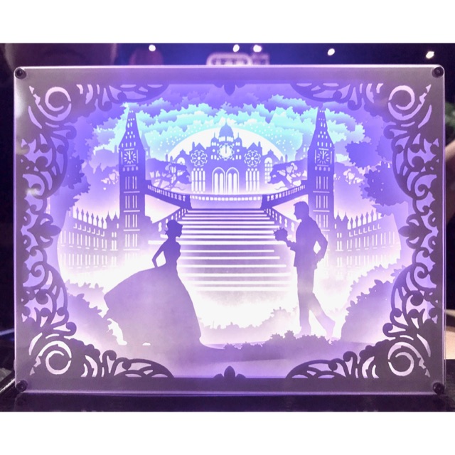 

Pajangan meja , hadiah , hampers , koleksi , dekorasi Acrylic 3 D box fairy tale with light
