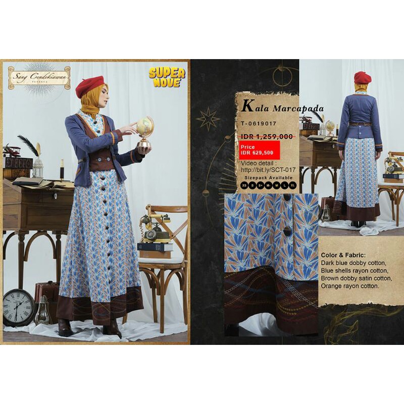 Gamis tuneeca Flash sale sang cendekiawan kala marcapada kode 17