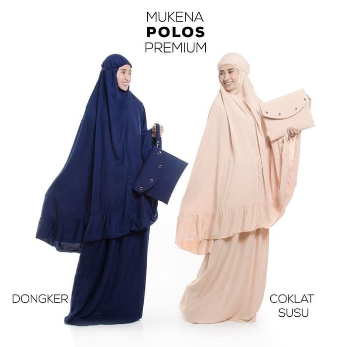 Mukena Bali Polos Premium   Putih Diskon