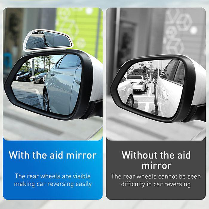 BASEUS LARGE VIEW REVERSING BLIND SPOT CAR MIRRORS KACA SPION MOBIL CEMBUNG MIRROR