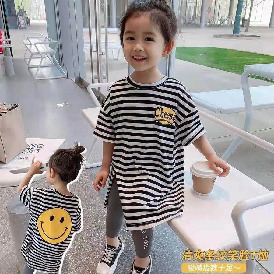 [PRINCESS KESLI] 1-9 Tahun Kaos Katun Anak Perempuan premium import/Perempuan Gaun Lengan Pendek/kaos dress anak cewek/baju anak perempuan