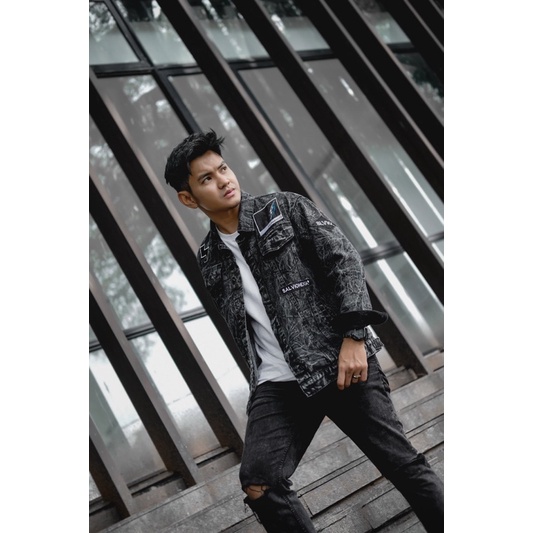 New Best Seller jaket terbaru 2022 Jaket Jeans jaket Denim jaket hitam sablon jaket Levis terbaru De