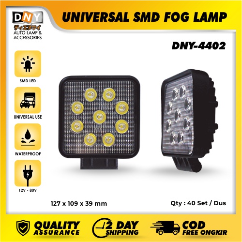 Fog Lamp DNY Universal Smd 9 Titik Kotak