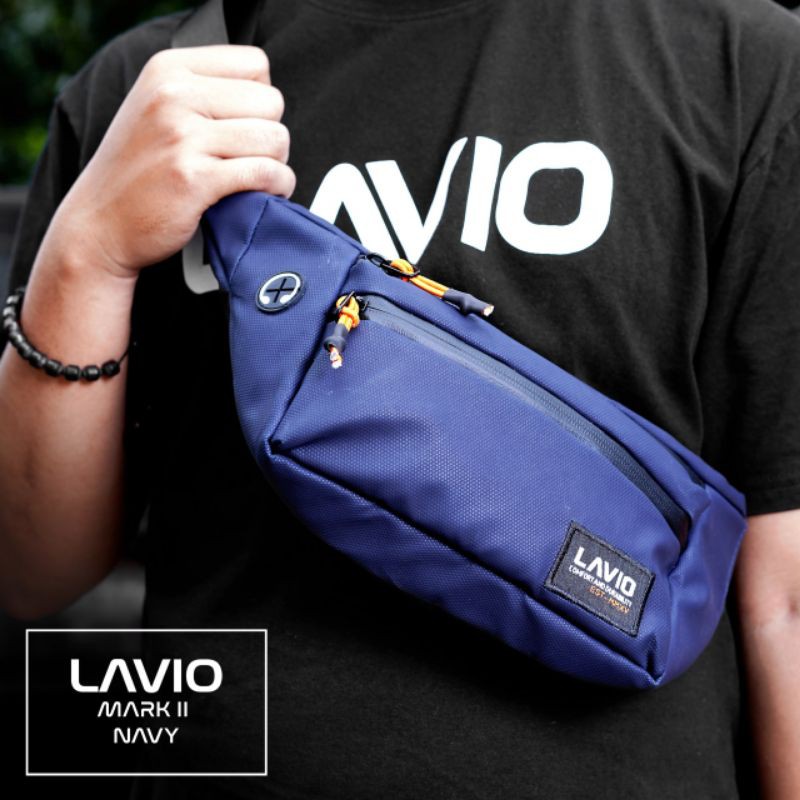 Tas Selempang Pria Waist Bag Original Lavio Mark II Waterproof Slot Headset