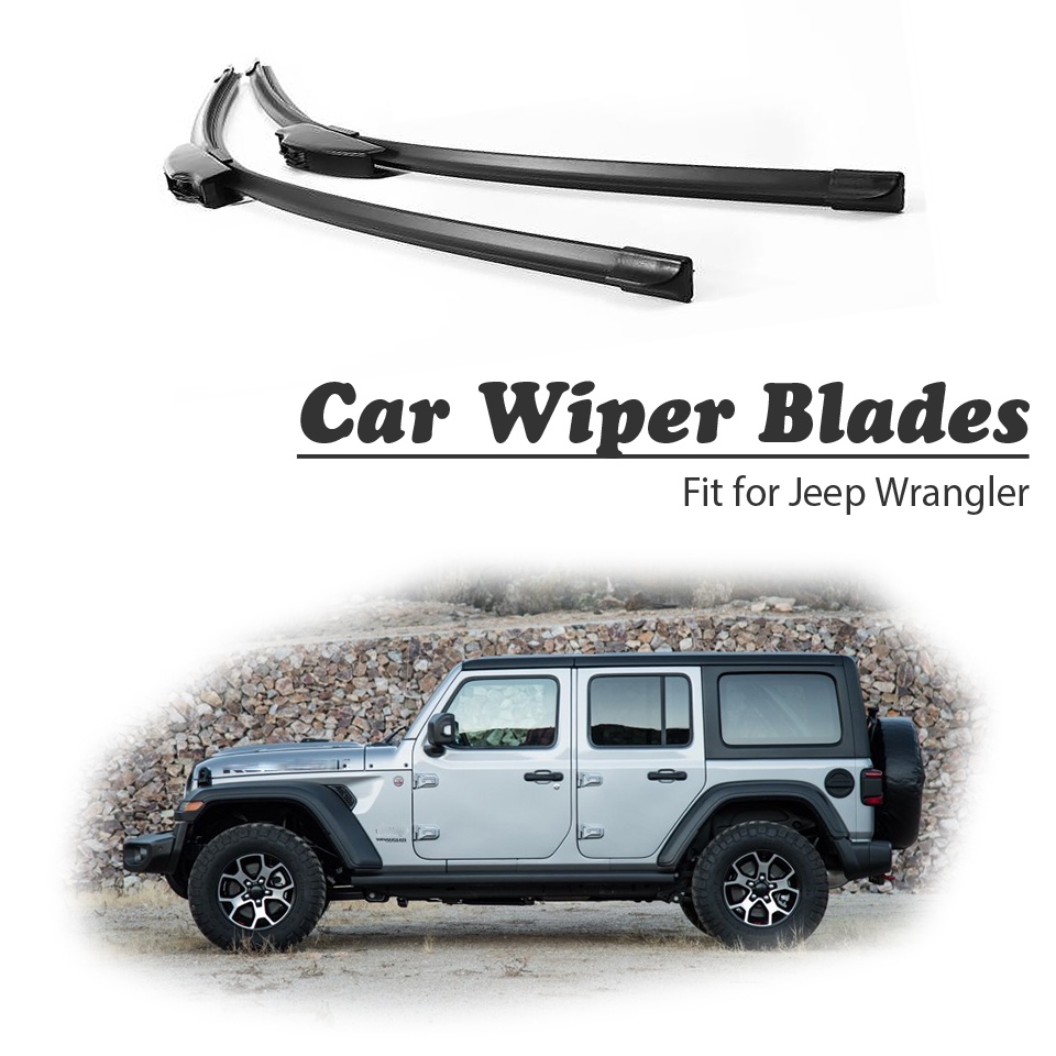 1 Set Karet Wiper Depan Mobil Untuk Jeep Wrangler JR 2015-2007