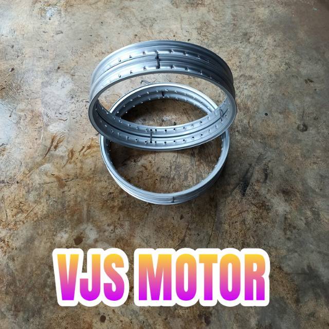 Velg pelek pariasi Ring 17 Lebar 140-160 DEPAN-BLAKANG SILVER