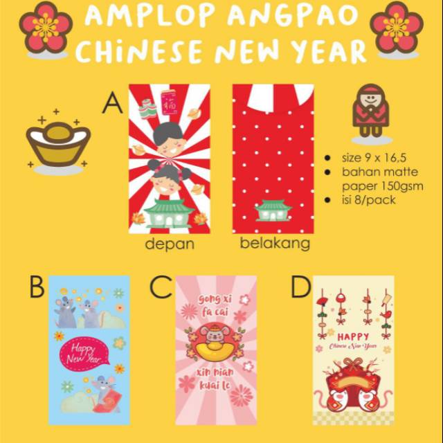 

AMPLOP ANGPAO CHINESE NEW YEAR