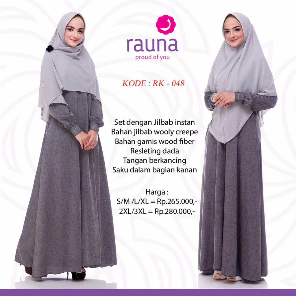 gamsi dewasa, busana muslim dewasa, baju syari.