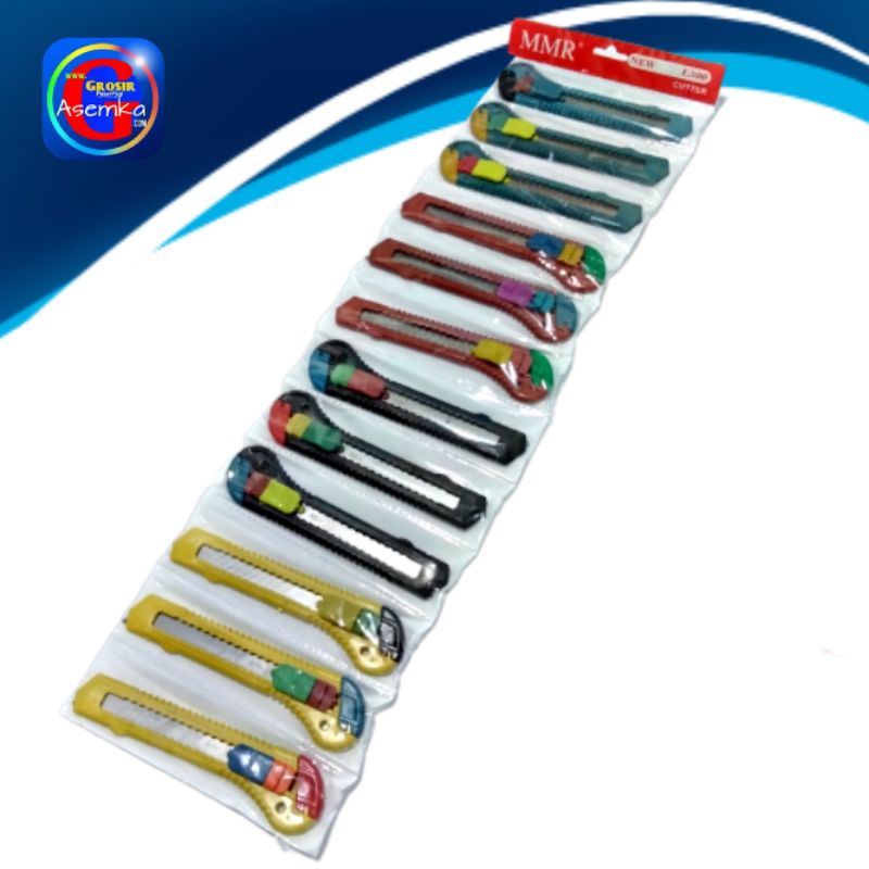 [GPA] Kater Besar L500 MMR AMC 12pcs Cutter besar Warna Renceng