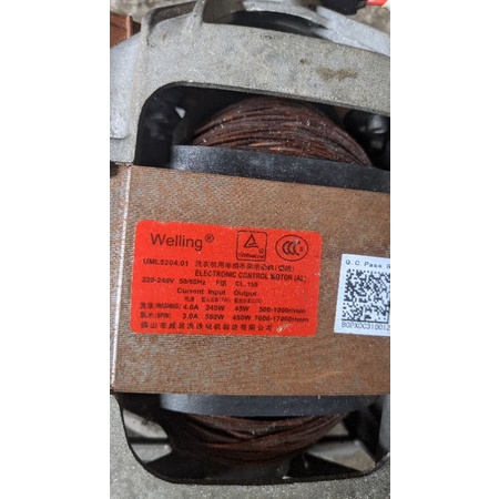 Dinamo front loading 7000-17000rpm