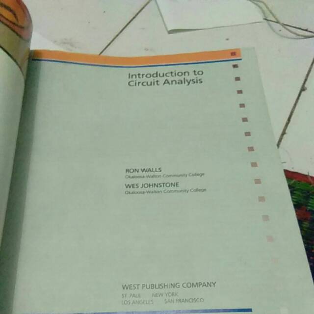 

Original INTRODUCTION TO CIRCUIT ANALYSIS ( buku import )