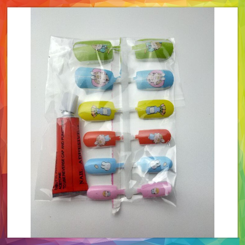 Mainan Anak Kuku Palsu Sachet ( Satuan )