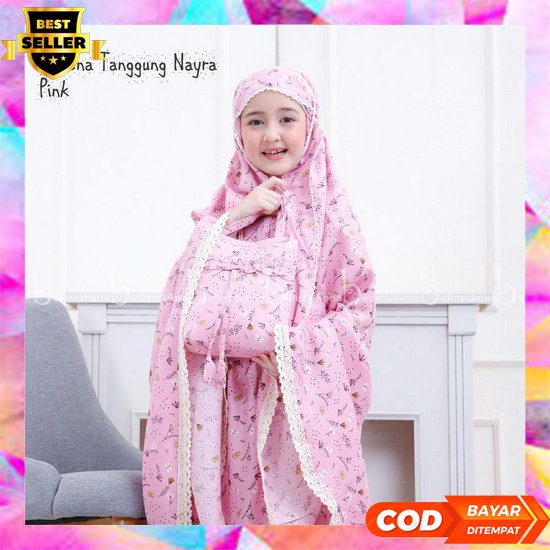 Mukena Anak Tanggung Keisha Series Umur 10 - 15 Tahun Adem Dan Lembut Mukena Anak Tanggung Rayon Nay
