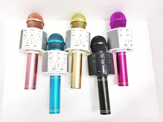 [ BERGARANSI ] Speaker Karaoke Microphone Bluetooth Premium / Mic Portable