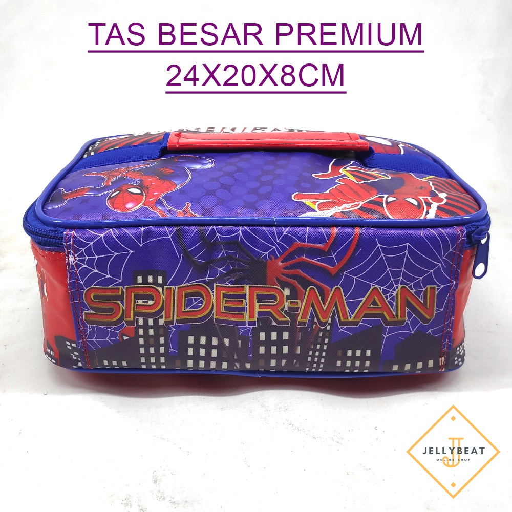 Lunch Bag Premium Single (24x18x8)cm Full Printing - Spiderman