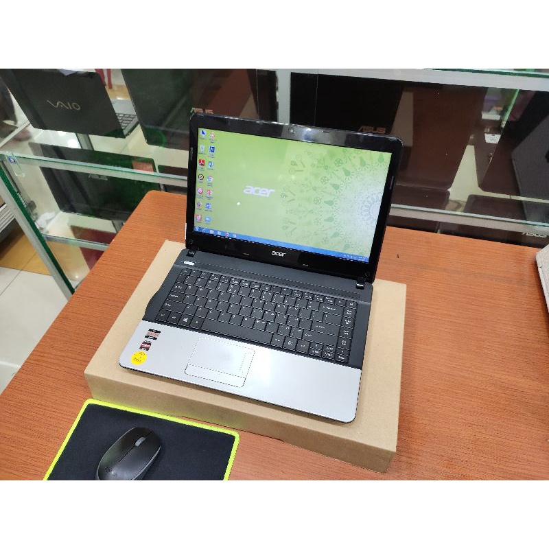 Laptop second Acer E1-421 Hardisk 320GB Ram 2GB bagus no minus