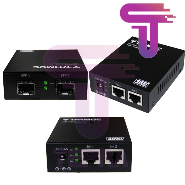 Tarmoc TMC-2S2G | 2 SFP 2 LAN Gigabit | Media Converter ( MC220L )