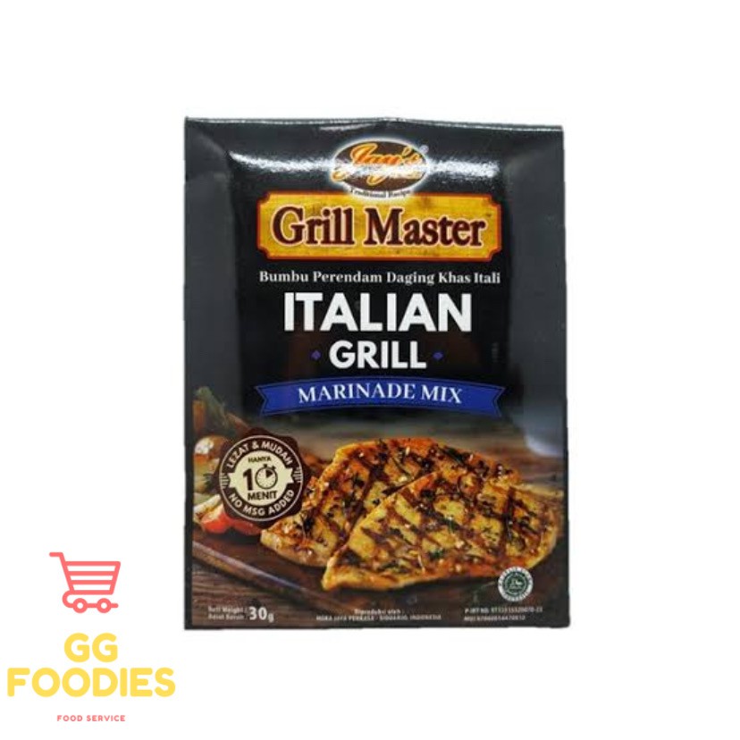 

Jay's Italian Grill Master Barbecue Marinade Mix 30 GR NO MSG HALAL