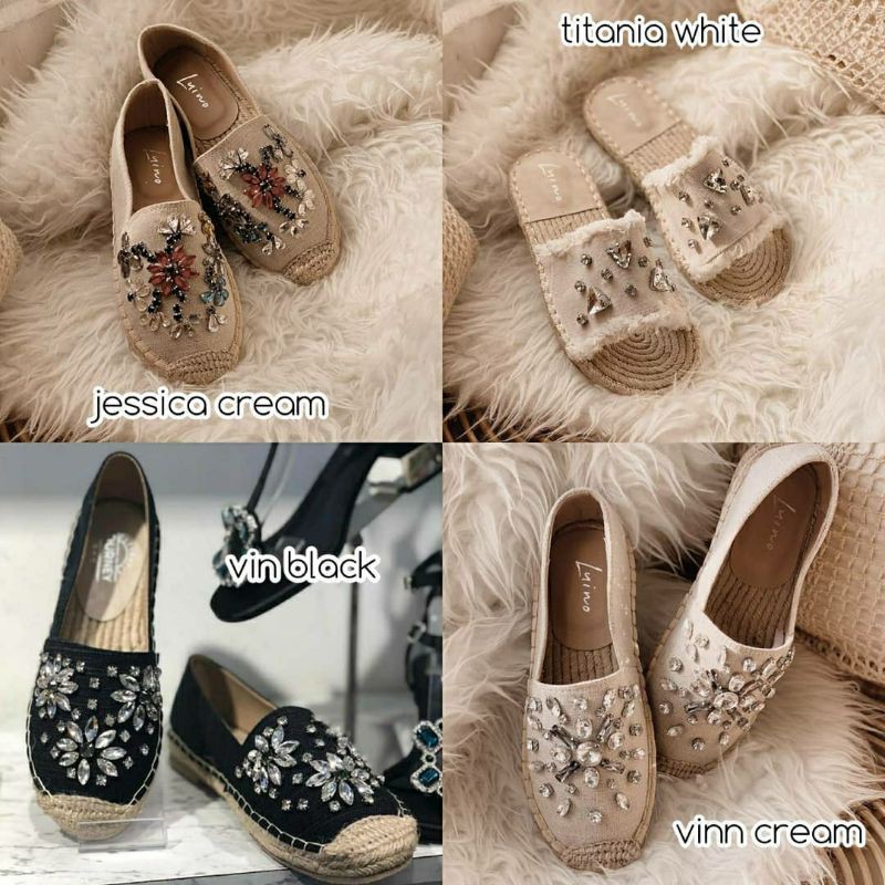 Sepatu Blink Edition Handmade Shoes Luino Vinn Black 38 Jessica Cream 38 39 Titania White 39