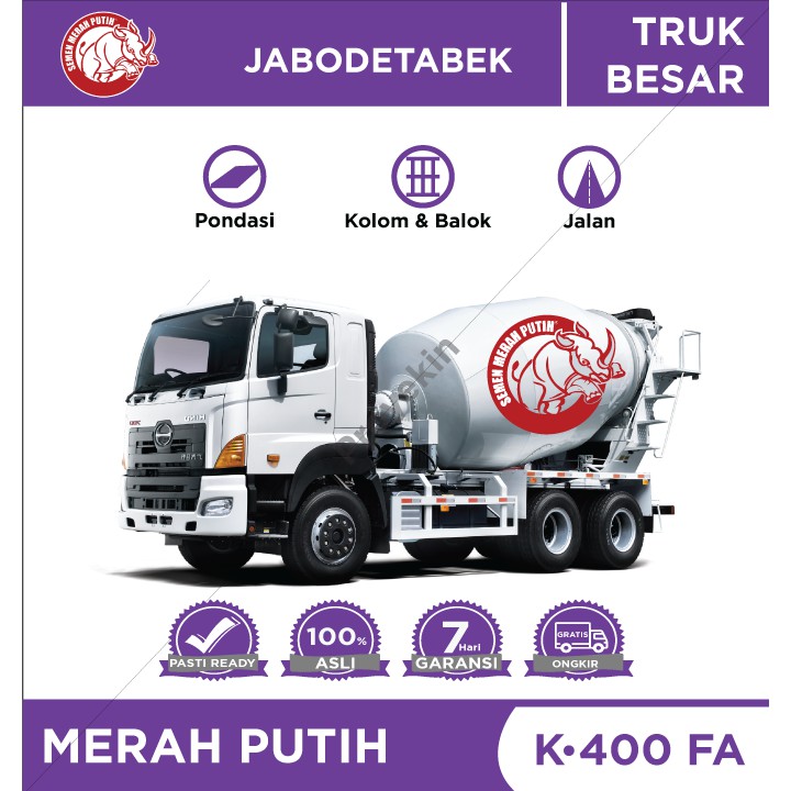 Readymix Merah Putih Beton K400 FA