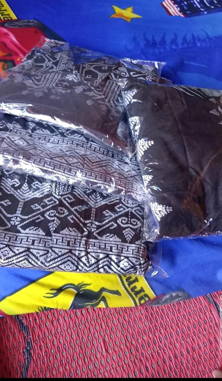 Batik Couple Keluarga - Couple Baju Batik Satu Keluarga Motif Anjani Prada Perak