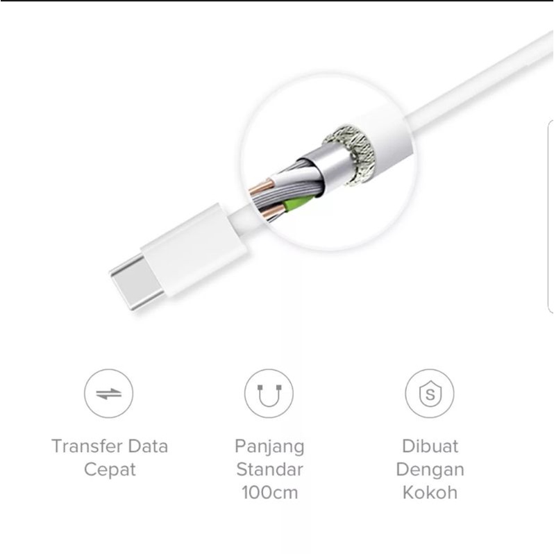 XIAOMI MI KABEL TYPE C 100cm - Original Xiaomi