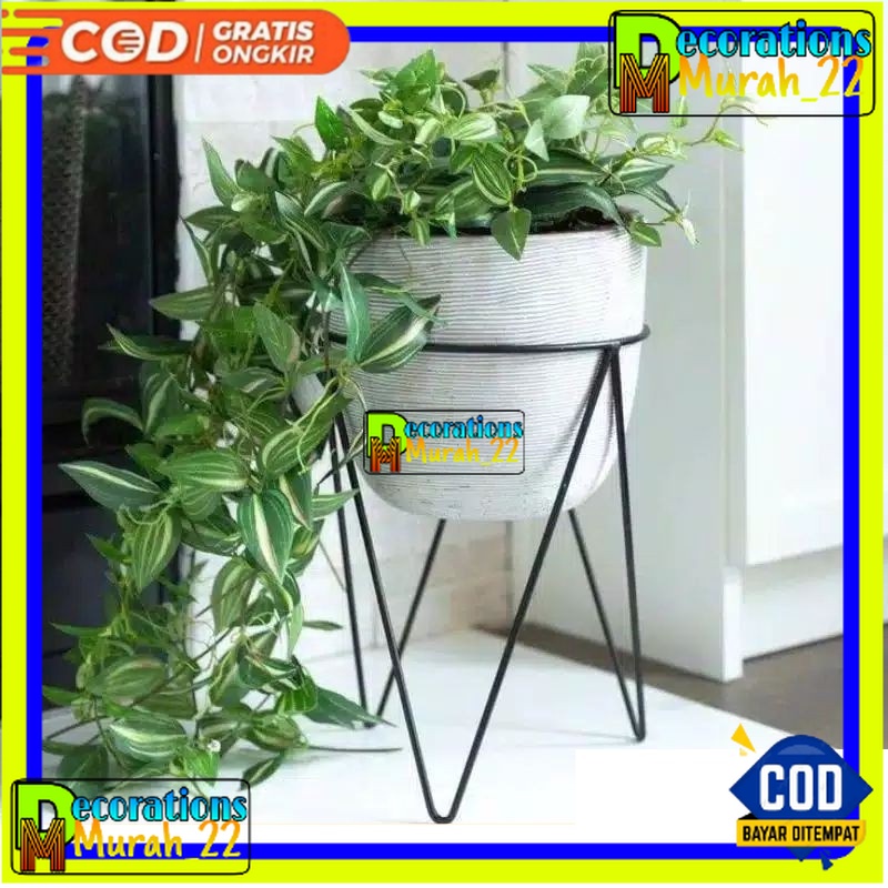 bisa COD standing pot besi, penyangga pot besi minimalis (KODE-01)
