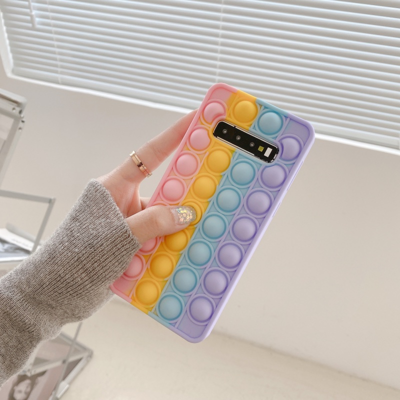 Soft Case Samsung A72 A52 A32 5G A12 A11 M11 A71 A51 A70 A50 A50s A30s A20 A30 Pop It Bubble Casing