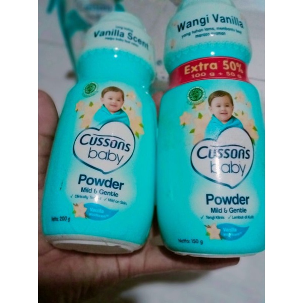 (bisa cod) bedak bayi cussons baby 150, 200 gram