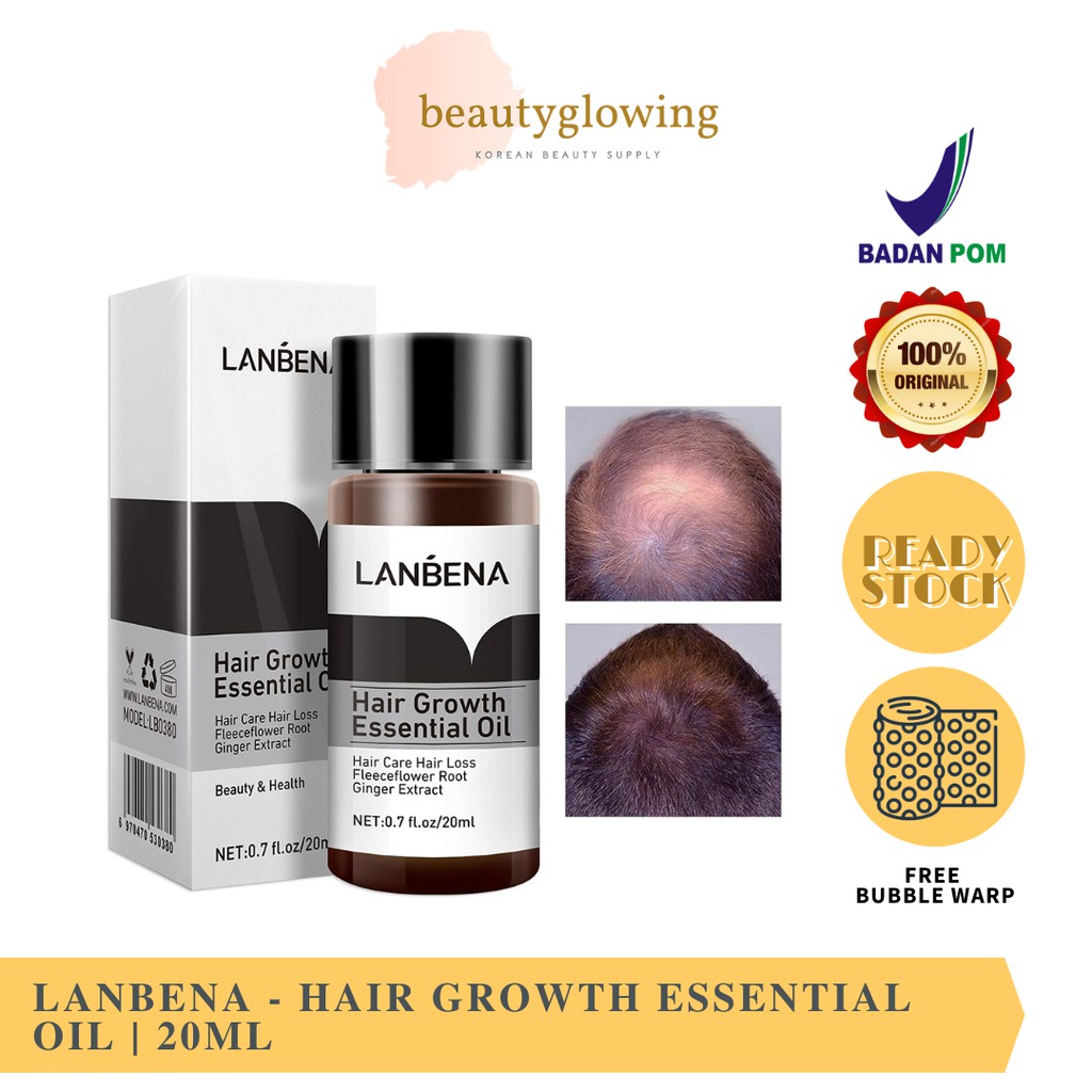 [BPOM] LANBENA Hair Growth Essential Oil - Mencegah Kerontokan (20 ml)