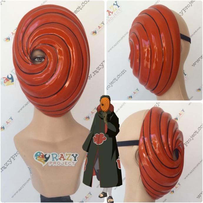 Jual Mask Topeng Kayu Cosplay Anime Jepang Tobi Obito Uchiha Naruto