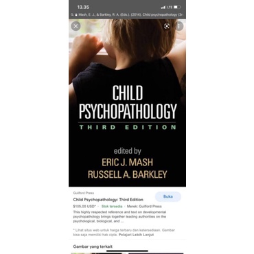 

child psychopathology third edition by Eric j mash