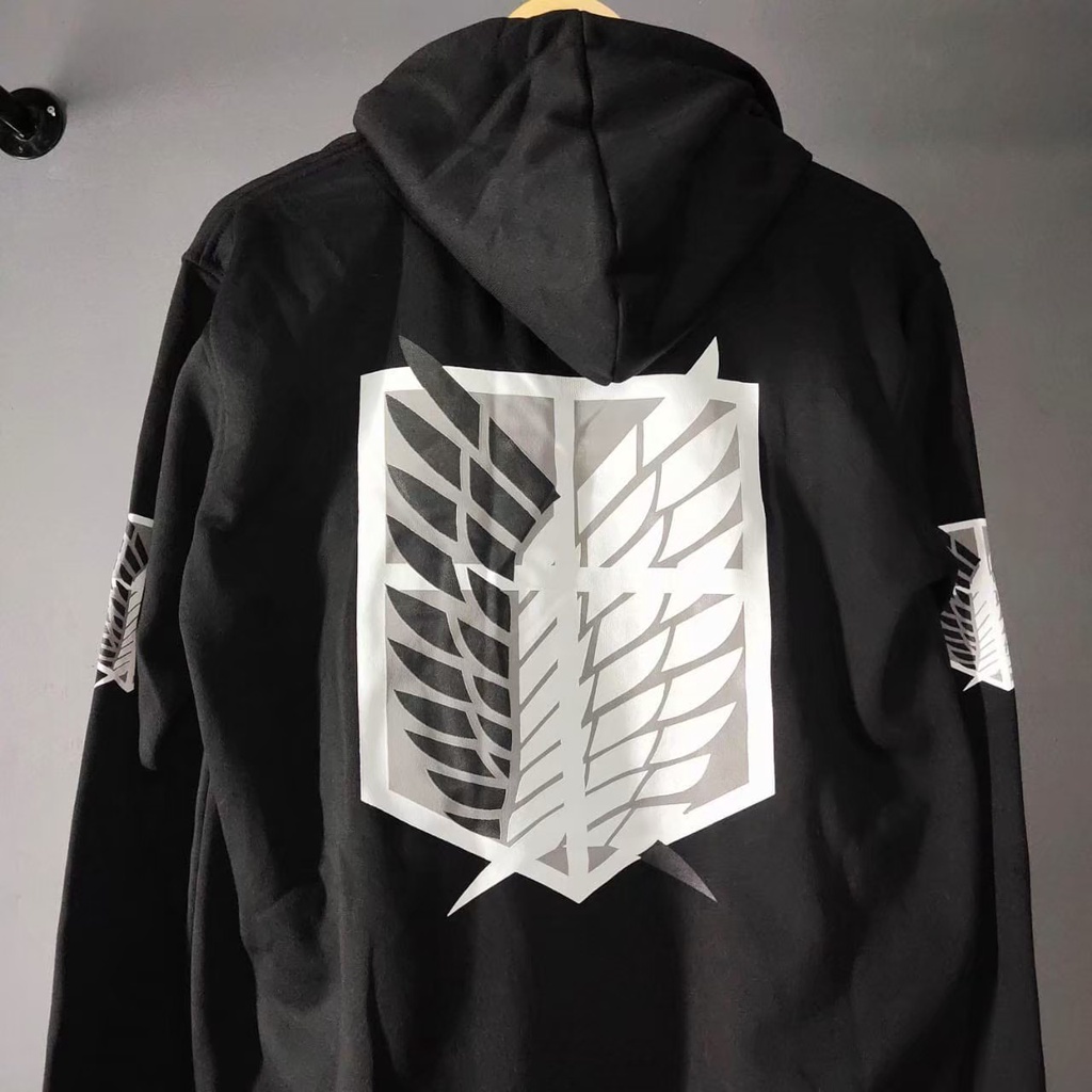 SWEATER HOODIE ATTACK ON TITAN UNTUK ANAK DAN DEWASA READY 3 WARNA