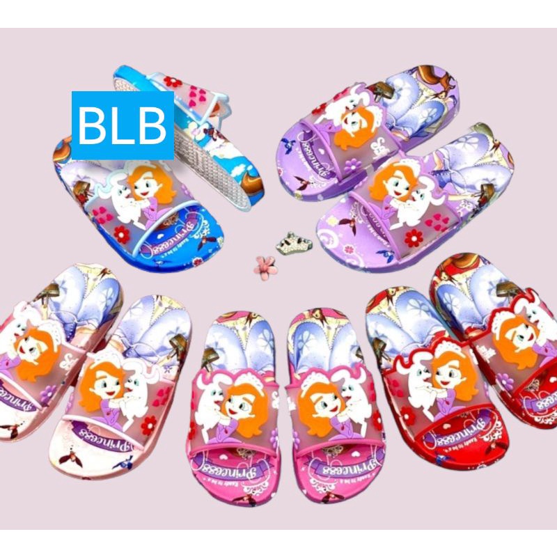 SANDAL SELOP ANAK PEREMPUAN TERBARU KARAKTER PRINCESS SOVIA SANDAL ANAK CEWEK ANTI SLIP KEKINIAN EMPUK DAN TRENDY