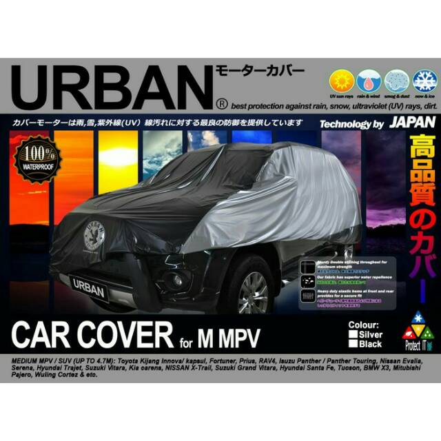 Cover sarung body mobil URBAN waterproof Innova Fortuner Pajero Prius Rav4  Panther X-trail Grand