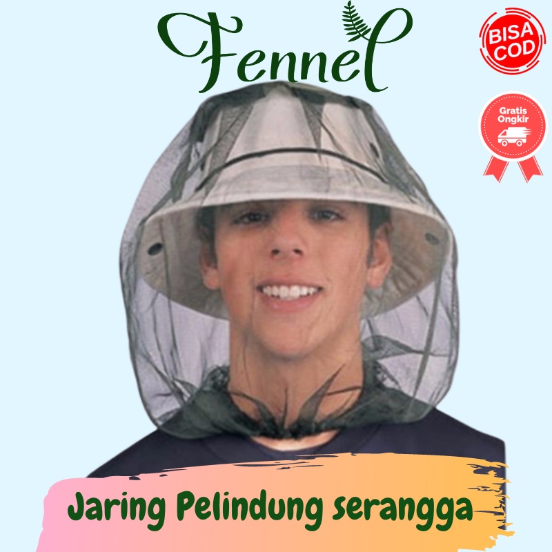 Topi Jaring Mancing Outdoor Anti Nyamuk Serangga BJA