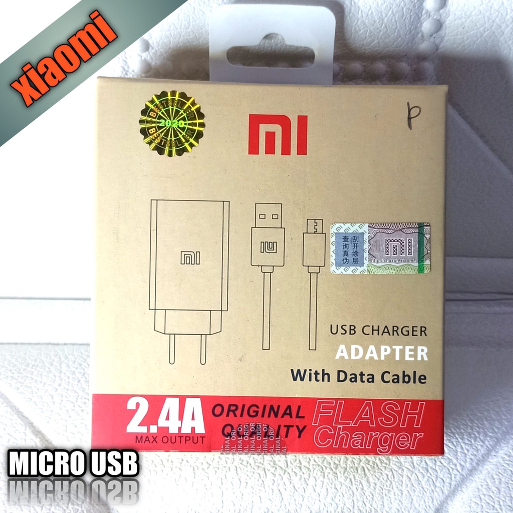 Charger Xiaomi Mi4 2.4A Micro USB ORIGINAL / Mi 4 Fast Charging / CHARGER XIAOMI 2.4A ORIGINAL / Travel Charger Xiaomi Original 2.4A Flash charger Micro