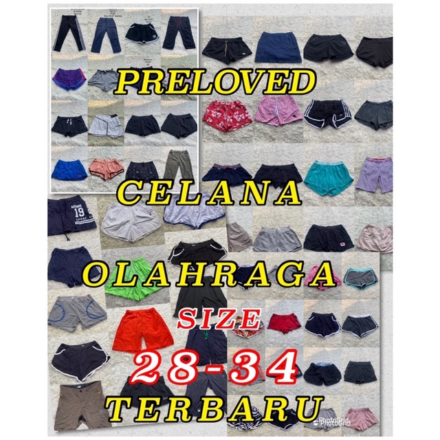preloved celana olahraga / preloved celana pendek olahraga