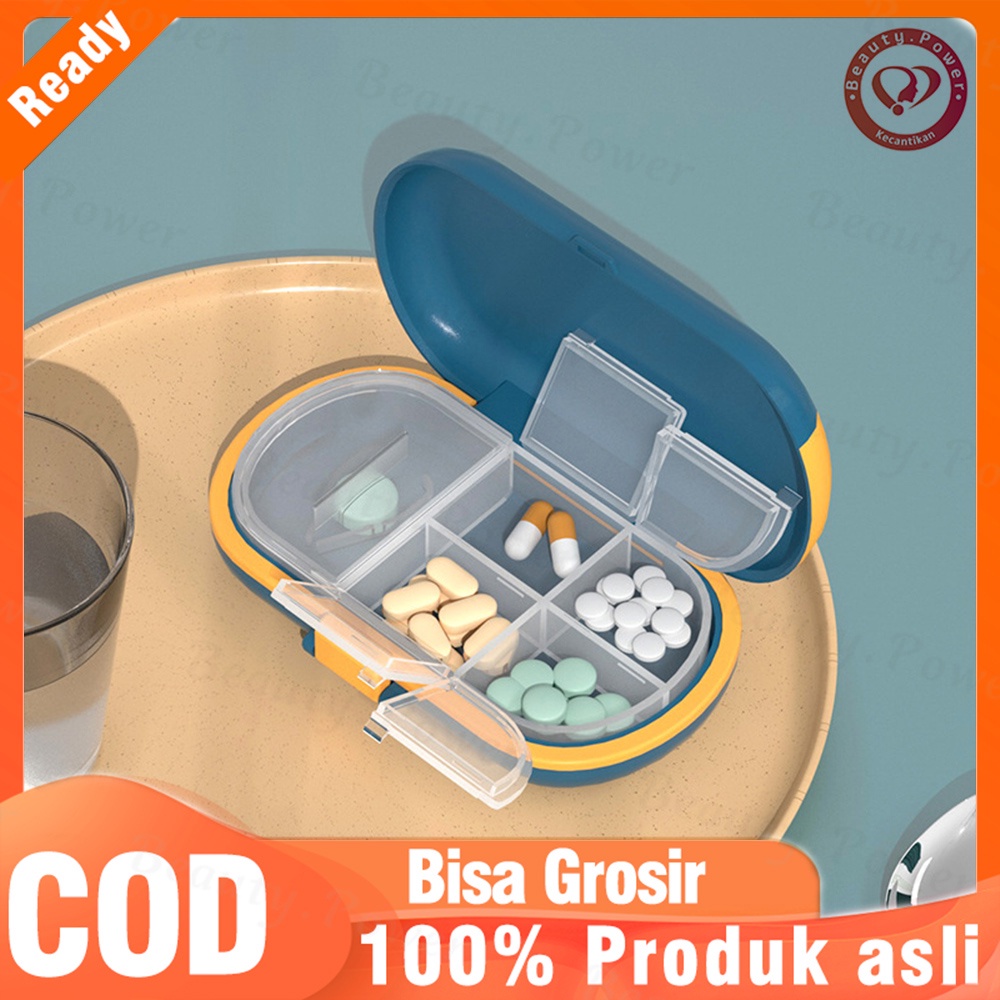 Kotak Obat 4 Sekat Tempat Kotak Obat Cutter Medicine Storage Box