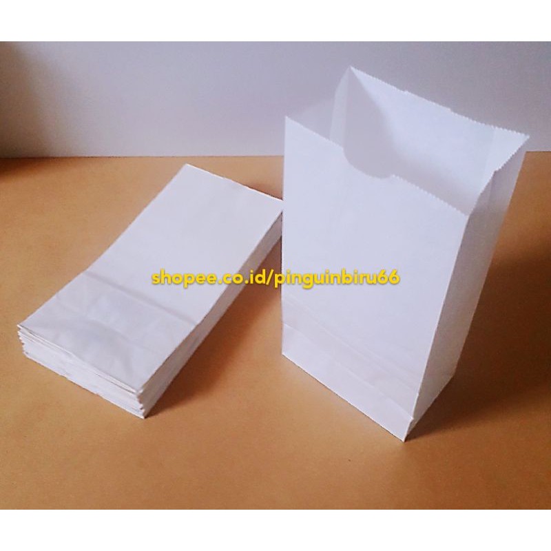 

paper bag premium.tahan minyak & air.SIZE BESAR.gorengan/kentang 25x12.5x8 cm