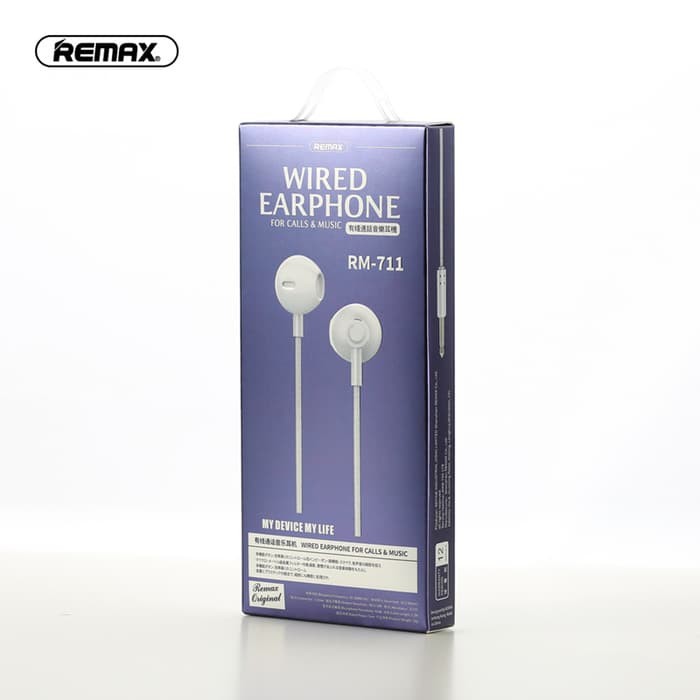 Remax Earphone Wired Headset Earbud For Calls And Music - RM-711 Remax