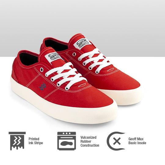 LANGSUNG ATC.. Geoff Max Official - Ethan Us Red Broken White | Sepatu Pria | Sneakers Pria