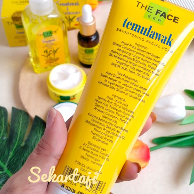 The Face Facial Foam Brightening Temulawak Original BPOM