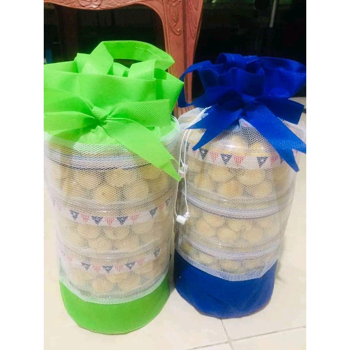 Tas Toples kue kering 4 Susun/Tas Hampers Lebaran/Tas Toples Kombinasi/Tas Kue Kering/Tas Toples Sus