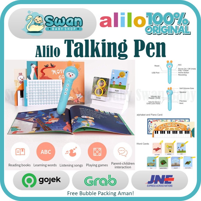 Alilo Talking Pen / ABC / Recorder / Piano / Lullaby / Stories / Games